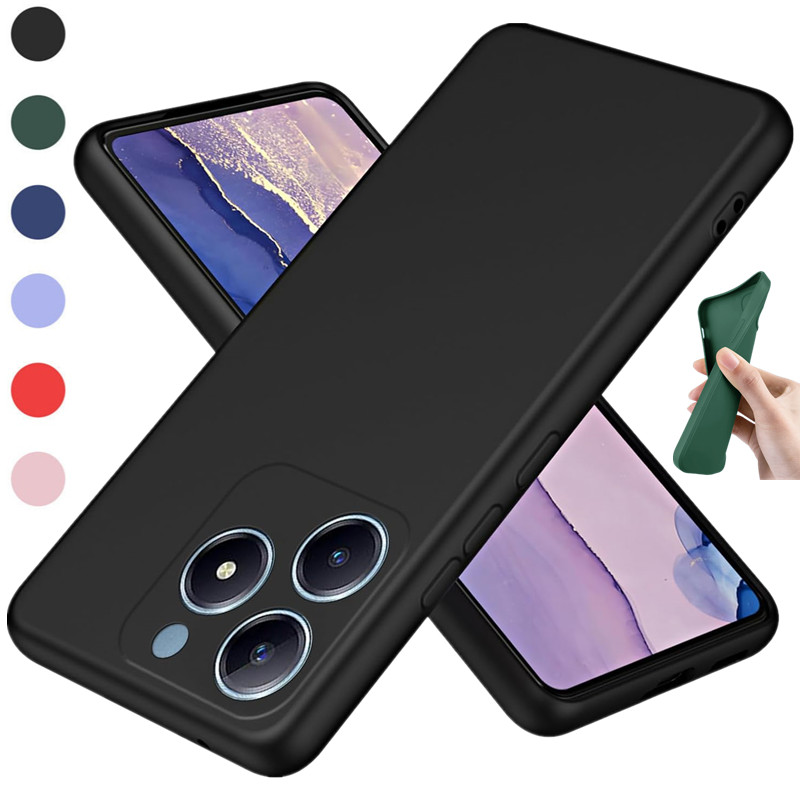 Realme Note 50 - Гибкий жидкий силиконовый чехол для Realme