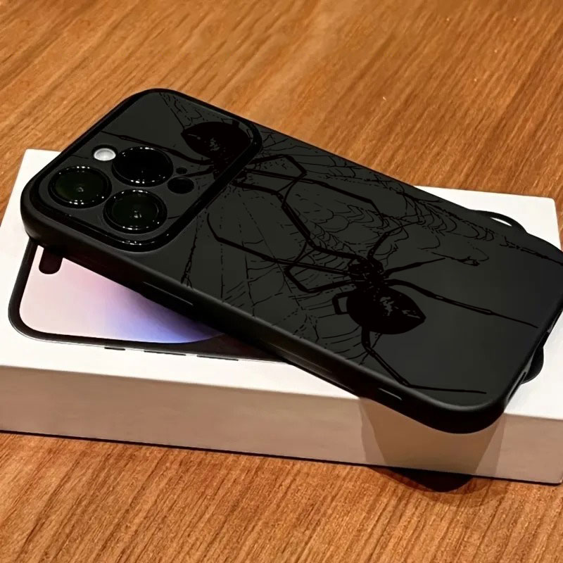 Apple Iphone 15 Pro Max - Стильный черный чехол для телефона с